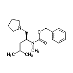 CAS#: 675602-77-4， Benzyl methyl[(2S)-4-methyl-1-(1-pyrrolidinyl)-2-pentanyl]carbamate