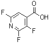 structure of CAS# 675602-92-3, 2,3,6-Trifluoro-4-Pyridinecarboxylic Acid;2,3,6-TRIFLUOROPYRIDINE-4-CARBOXYLIC ACID;2,3,6-TRIFLUOROISONICOTINIC ACID