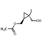 CAS#: 676329-15-0， [(1R,2R)-2-Fluoro-2-(hydroxymethyl)cyclopropyl]methyl acetate