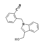 CAS#: 676336-35-9， 2-{[3-(Hydroxymethyl)-1H-indol-1-yl]methyl}benzonitrile