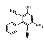 CAS#: 67720-42-7， 6-Amino-2-oxo-4-phenyl-1,2-dihydro-3,5-pyridinedicarbonitrile