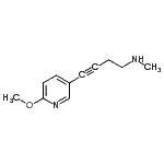 CAS#: 677721-02-7， 4-(6-Methoxy-3-pyridinyl)-N-methyl-3-butyn-1-amine