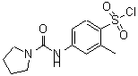 CAS#: 678185-68-7， 2-Methyl-4-[(1-pyrrolidinylcarbonyl)amino]benzenesulfonyl chloride