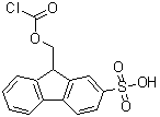 CAS#: 67827-06-9， 9-{[(Chlorocarbonyl)oxy]methyl}-9H-fluorene-2-sulfonic acid