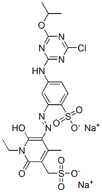 CAS#: 67827-64-9， Disodium 5-[[5-[[4-Chloro-6-Isopropoxy-1,3,5-Triazin-2-Yl]Amino]-2-Sulphonatophenyl]Azo]-1-Ethyl-1,2-Dihydro-6-Hydroxy-4-Methyl-2-Oxopyridine-3-Methanesulphonate