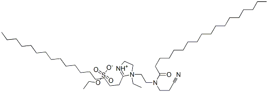 CAS#: 67874-20-8， 1-[2-[(2-Cyanoethyl)(1-Oxooctadecyl)Amino]Ethyl]-1-Ethyl-2-Heptadecyl-4,5-Dihydro-1H-Imidazolium Ethyl Sulphate