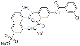 CAS#: 67875-07-4， Disodium 6-Amino-5-[[4-[(3-Chlorobenzoyl)Amino]-2-Sulphonatophenyl]Azo]-4-Hydroxynaphthalene-2-Sulphonate