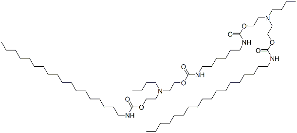 CAS#: 67892-94-8， 14-Butyl-10,18-Dioxo-11,17-Dioxa-2,9,14,19-Tetraazaheptatriacontanoic Acid 2-[Butyl[2-[[(Octadecylamino)Carbonyl]Oxy]Ethyl]Amino]Ethyl Ester