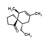 CAS#: 678981-01-6， (5R,6S,10S)-10-Ethyl-6,8-dimethylspiro[4.5]dec-7-en-1-one