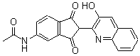 CAS 登录号：67905-54-8， N-[2,3-二氢-2-(3-羟基-2-喹啉基)-1,3-二氧代-1H-茚-5-基]-乙酰胺