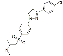 CAS#: 67936-16-7， 2-[[4-[3-(4-Chlorophenyl)-4,5-Dihydro-1H-Pyrazol-1-Yl]Phenyl]Sulphonyl]-N,N-Dimethyl-1-Methylethylamine