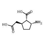 CAS#: 679436-39-6， (1S,2R,5S)-2-Amino-5-(carboxymethyl)cyclopentanecarboxylic acid