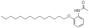 structure of CAS# 67990-10-7, N-[2-(Tetradecyloxy)Phenyl]-Acetamide;N-(2-Myristyloxyphenyl)Acetamide;N-(2-Tetradecoxyphenyl)Ethanamide;2-Tetradecoxyacetanilide