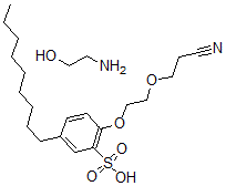 CAS#: 68003-04-3， 2-[2-(2-Cyanoethoxy)ethoxy]-5-nonylbenzenesulfonic acid 2-Aminoethanol  Salt