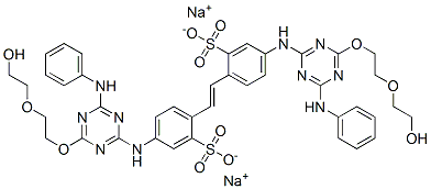 CAS#: 68003-31-6， Disodium 4,4'-Bis[[6-Anilino-4-[2-(2-Hydroxyethoxy)Ethoxy]-1,3,5-Triazin-2-Yl]Amino]Stilbene-2,2'-Disulphonate