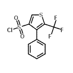 CAS#: 680211-85-2， 4-Phenyl-5-(trifluoromethyl)-3-thiophenesulfonyl chloride