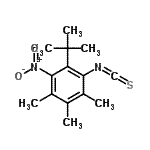 CAS#: 680212-98-0， 1-Isothiocyanato-2,3,4-trimethyl-6-(2-methyl-2-propanyl)-5-nitrobenzene