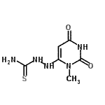CAS#: 680222-82-6， 2-(3-Methyl-2,6-dioxo-1,2,3,6-tetrahydro-4-pyrimidinyl)hydrazinecarbothioamide