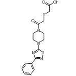 CAS#: 681136-34-5， ({2-Oxo-2-[4-(3-phenyl-1,2,4-thiadiazol-5-yl)-1-piperazinyl]ethyl}sulfanyl)acetic acid