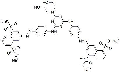 CAS#: 68155-60-2， Tetrasodium 3,3'-[[6-[Bis(2-Hydroxyethyl)Amino]-1,3,5-Triazine-2,4-Diyl]Bis(Imino-4,1-Phenyleneazo)]Bisnaphthalene-1,5-Disulphonate