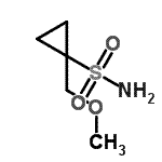 结构式 CAS# 681808-28-6, 1-(甲氧基甲基)环丙烷-1-磺酰胺