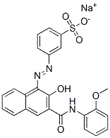 CAS#: 68227-55-4， Sodium 3-[[2-Hydroxy-3-[(2-Methoxyphenyl)Carbamoyl]-1-Naphthyl]Azo]Benzenesulphonate