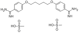 CAS#: 6823-79-6， 4,4'-[1,5-Pentanediylbis(Oxy)]Bisbenzenecarboxamidine Dimethylsulphonate