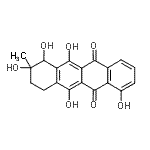 CAS#: 6824-61-9， 1,6,7,8,11-Pentahydroxy-8-Methyl-7,8,9,10-Tetrahydro-5,12-Tetracenedione