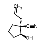 CAS#: 682746-85-6， (1R,2S)-1-Allyl-2-hydroxycyclopentanecarbonitrile