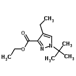 CAS#: 682757-46-6， Ethyl 4-ethyl-1-(2-methyl-2-propanyl)-1H-pyrazole-3-carboxylate