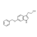 structure of CAS# 682802-83-1, 2-[6-(Benzyloxy)-1H-indol-3-yl]ethanol;6-BENZYLOXY-3-(2-HYDROXYETHYL)INDOLE;6-Benzyloxytryptophol;B-2255