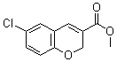 structure of CAS# 68281-65-2, 6-Chloro-2H-1-Benzopyran-3-Carboxylicacid Methyl Ester;6-Chloro-2H-Chromene-3-Carboxylic Acid Methyl Ester;Zinc00169011;Bionet2_000028