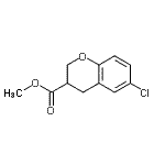structure of CAS# 68281-66-3, Methyl 6-chloro-3-chromanecarboxylate;6-Chlorochroman-3-carboxylicacidmethylester;Methyl 6-chloro-3-chromanecarboxylate;methyl 6-chlorochromane-3-carboxylate