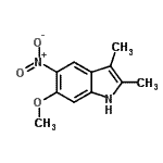 CAS#: 68289-70-3， 6-Methoxy-2,3-dimethyl-5-nitro-1H-indole