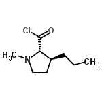 CAS 登录号：68326-15-8， (3S)-1-甲基-3-丙基-L-脯氨酰氯