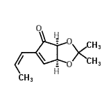 CAS#: 683276-31-5， (3aS,6aS)-2,2-Dimethyl-5-[(1Z)-1-propen-1-yl]-3a,6a-dihydro-4H-cyclopenta[d][1,3]dioxol-4-one