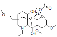 CAS#: 68388-52-3， 20-Ethyl-1alpha,6beta,8,16beta-Tetramethoxy-4-(Methoxymethyl)Aconitane-7,14alpha-Diol 14-Acetate