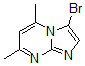 结构式 CAS# 6840-20-6, 3-溴-5,7-二甲基-咪唑并[1,2-a]嘧啶