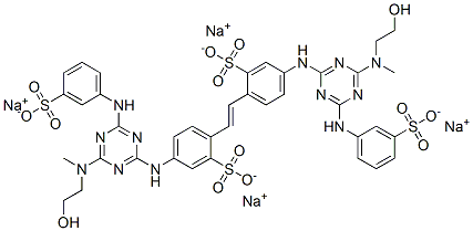 CAS#: 68413-51-4， Tetrasodium 4,4'-Bis[[4-[(2-Hydroxyethyl)Methylamino]-6-[(3-Sulphonatophenyl)Amino]-1,3,5-Triazin-2-Yl]Amino]Stilbene-2,2'-Disulphonate