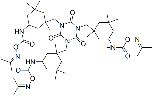 CAS#: 68426-00-6， 1,3,5-Tris[[5-[[[(Isopropylideneamino)Oxy]Carbonyl]Amino]-1,3,3-Trimethylcyclohexyl]Methyl]-1,3,5-Triazine-2,4,6(1H,3H,5H)-Trione
