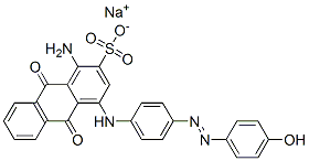 CAS#: 68444-08-6， Sodium 1-Amino-9,10-Dihydro-4-[[4-[(4-Hydroxyphenyl)Azo]Phenyl]Amino]-9,10-Dioxoanthracene-2-Sulphonate