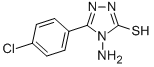 structure of CAS# 68468-95-1, 4-Amino-3-(4-Chlorophenyl)-5-Mercapto-4H-1,2,4-Triazole;Aids-181911;Aids181911;Zinc00159703