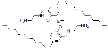 CAS#: 68516-56-3， Calcium 2-[[(2-Aminoethyl)Amino]Methyl]-4-Dodecylphenolate (1:2)