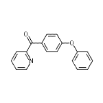 structure of CAS# 68549-67-7, (4-Phenoxyphenyl)(2-pyridinyl)methanone;2-(4-Phenoxybenzoyl)pyridine