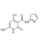 CAS#: 685888-76-0， 4-Hydroxy-6-methyl-2-oxo-N-(1,3-thiazol-2-yl)-1,2-dihydro-3-pyridinecarboxamide