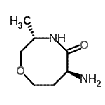 CAS 登录号：686257-77-2， (3S,6S)-6-氨基-3-甲基-1,4-氧氮杂环辛烷-5-酮