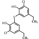 CAS#: 68658-40-2， 2-chloro-6-(3-chloro-5-ethyl-2-hydroxy-phenyl)sulfanyl-4-ethyl-phenol