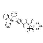 CAS#: 68672-65-1， 2-Methyl-2-propanyl 2-{[(Z)-{2-ethoxy-2-oxo-1-[2-(tritylamino)-1,3-thiazol-4-yl]ethylidene}amino]oxy}-2-methylpropanoate