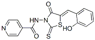 CAS#: 68710-95-2， N-[5-[(2-Hydroxyphenyl)Methylene]-4-Oxo-2-Thioxo-3-Thiazolidinyl]-4-Pyridinecarboxamide