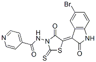 CAS#: 68711-05-7， N-[5-(5-Bromo-1,2-Dihydro-2-Oxo-3H-Indol-3-Ylidene)-4-Oxo-2-Thioxothiazolidin-3-Yl]-4-Pyridinecarboxamide